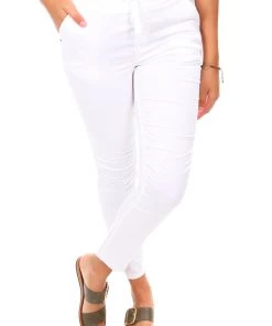 Threadz Tie Jogger Pants | White | TZ7