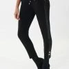 Joseph Ribkoff Leather Stripe Jogger | Black | JR132