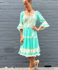 Samsaara Dresses Tiffany Frill Neck Dress| Tiffany | S13s