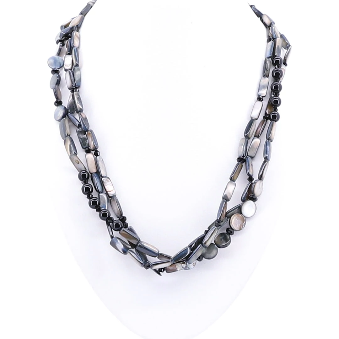 Stellar Rose Jewellery Pewter Layered Necklace 1 Stellar Rose Jewellery Pewter Layered Necklace