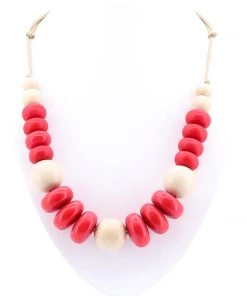 Hummingbird Jewellery Red Wood Red Necklace