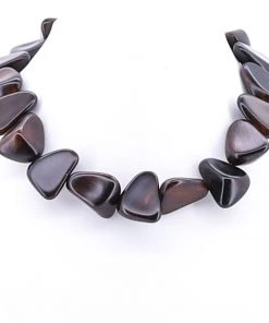 Pizazz Boutique Wooden Block Necklace Jewellery