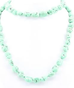 Stellar Rose Lime Pebbles Necklace