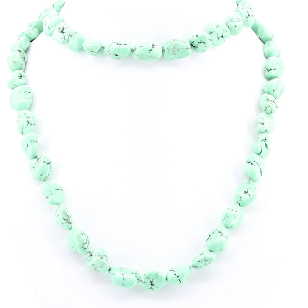 Stellar Rose Lime Pebbles Necklace 1 Stellar Rose Lime Pebbles Necklace