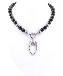 Pizazz Boutique Jewellery Black Angel Necklace