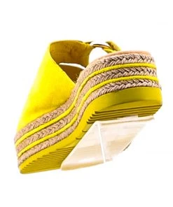 Top End About To Suede Platform Slide | Yellow Shoes