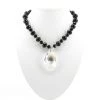 Touche' Back To Black Teardrop Crystal Pendant B3 Jewellery