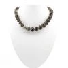 Touche' Jewellery Smokey Crystal And Diamante Necklace -C1
