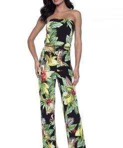 Frank Lyman Tropical Escape Jumpsuit-FL23