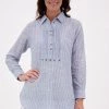Lula Soul Tuck Shirt | Stripe | Ls43