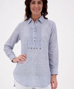 Lula Soul Tuck Shirt | Stripe | Ls43