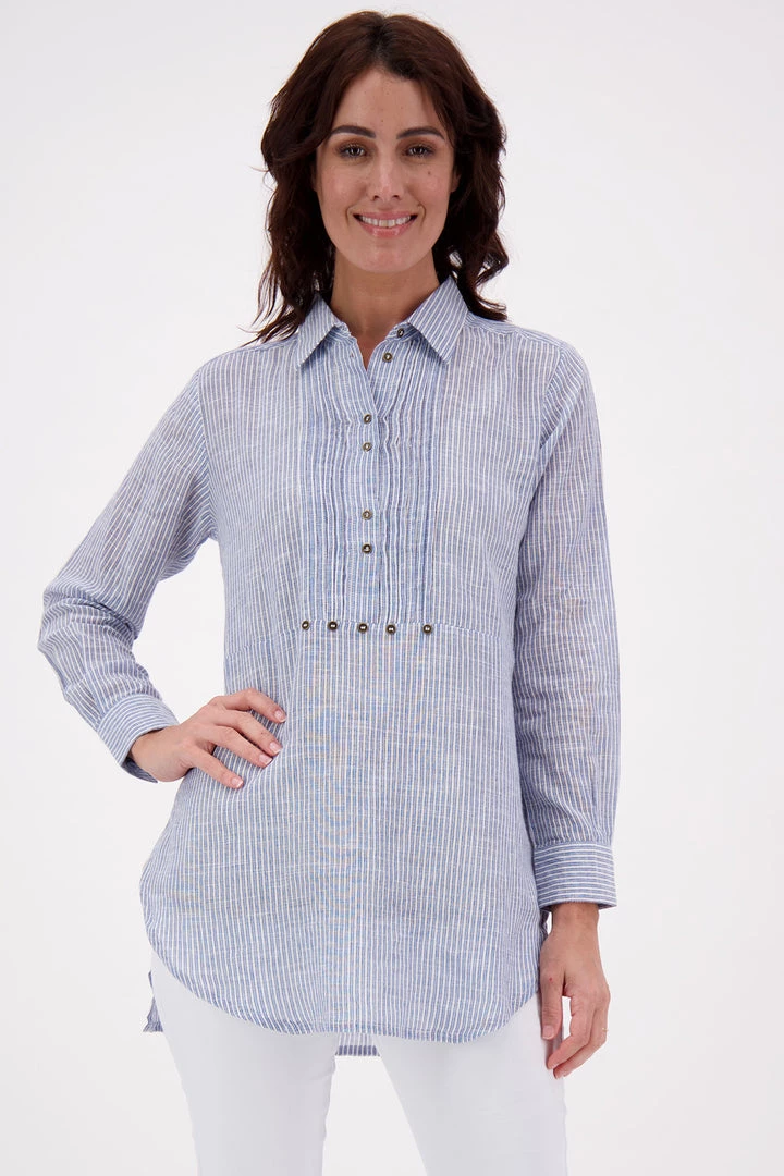 Lula Soul Tuck Shirt | Stripe | Ls43 1 Lula Soul Tuck Shirt | Stripe | Ls43