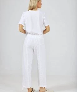 The Shanty Corporation Amazon Pants | White | TS5 Linen