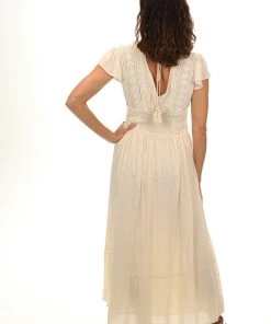 Maison Hotel Vina Dress | Ecru | MH6 Clothing