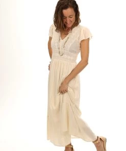 Maison Hotel Vina Dress | Ecru | MH6 Clothing