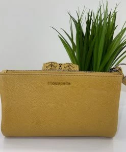 Modapelle Vintage Plaited Purse | Yellow | ML27