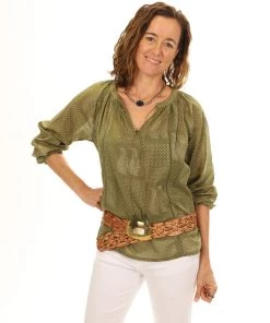 Maison Hotel Vivienne Blouse | Olive | MH1 Clothing