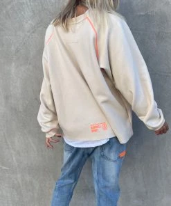 Hammill + Co Contrast Stitching Sweat | Natural | HC24 Clothing 5 Hammill + Co Contrast Stitching Sweat | Natural | HC24 Clothing