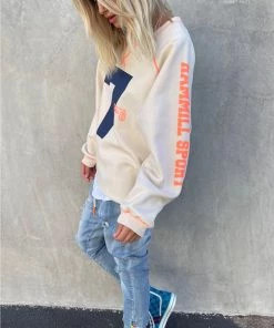 Hammill + Co Contrast Stitching Sweat | Natural | HC24 Clothing