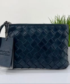 Modapelle Weave Wristlet - Demin - ML37