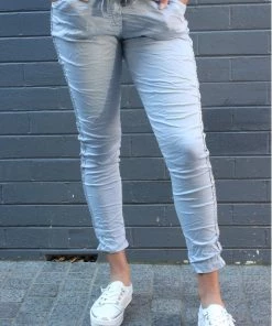 Wednesday Lulu Silver Stud Pant | Jeans | WL3