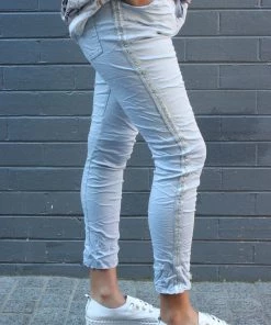 Wednesday Lulu Silver Stud Pant | Jeans | WL3