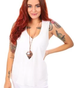 Frank Lyman Tops Chiffon V Neck Top - Off White