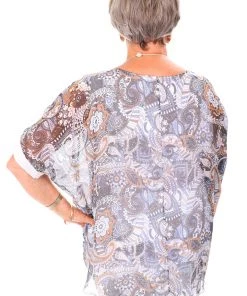 Jenny Jazz Tops Pattern Shimmer Top | White | JJ17 10 Jenny Jazz Tops Pattern Shimmer Top | White | JJ17