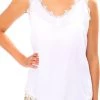 Threadz Lace Detail Cami | White | TZ4