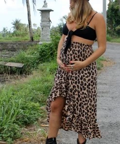 Bijou Resort Wear Wild & Free Skirt | Dark Leopard | S