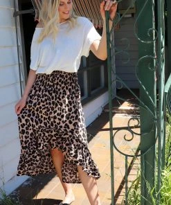 Bijou Resort Wear Wild & Free Skirt | Dark Leopard | S
