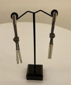 Stellar Rose WindChime Earrings | Grey | SR76 Jewellery