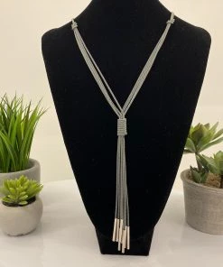 Stellar Rose Jewellery WindChime Necklace | Grey | SR71