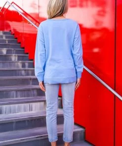 3RD STORY Winged Star Sweater | Periwinkle | 3RD10 Clothing