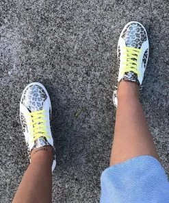 Alfie & Evie Valdo Leopard Sneaker | Champagne | AE4 Shoes