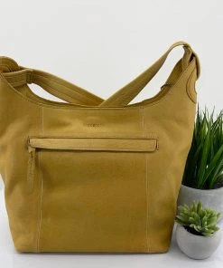 Modapelle Vintage Hobo Shoulder Bag -Yellow-ML7 Handbags