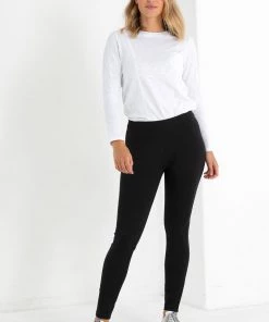 Marco Polo 7/8 Ponte Legging | Black | MP3