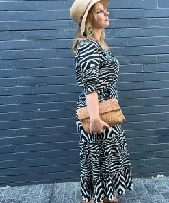 Rubyyaya Zanzibar Maxi Dress | Navy | Ry40 Clothing