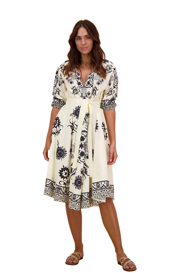 Rubyyaya Zari Dress | White | RY42 1 Rubyyaya Zari Dress | White | RY42