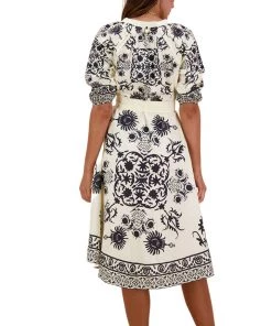 Rubyyaya Zari Dress | White | RY42