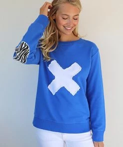 EST 1971 Zebra Cross Cotton Windy | Royal Blue | EST1 Clothing