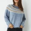 Caju Clothing Zig Zag Jumper | Blue | CAJ19