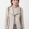 Joseph Ribkoff Clothing Zipper Detalided Jacket | Stone | JR121