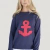 Est 1971 Knitwear/Jumpers Zipside Frayed Anchor Cotton Windy | Old Navy | EST1