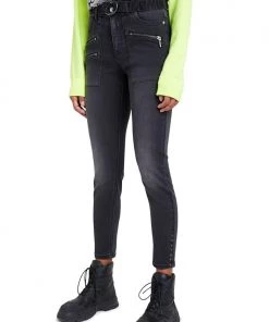 Desigual Clothing Nikisha Charcoal Skinny Jeans | Wash Black | D13